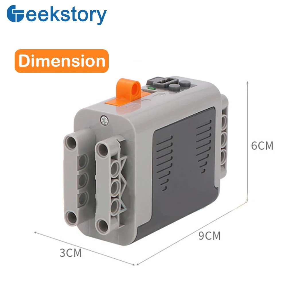 Функции питания MOC Корпус батарейного отсека типа AA и двигатель M 8883 8881 Технические детали Строительные блоки Кирпич