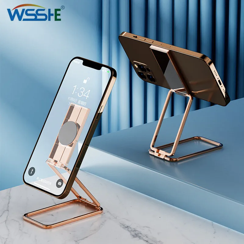 Phone Ring Holder Metal Finger Kickstand Rotation Magnetic Car Mount Grip Foldable Desktop Stand Ultra Thin Smartphone Bracket