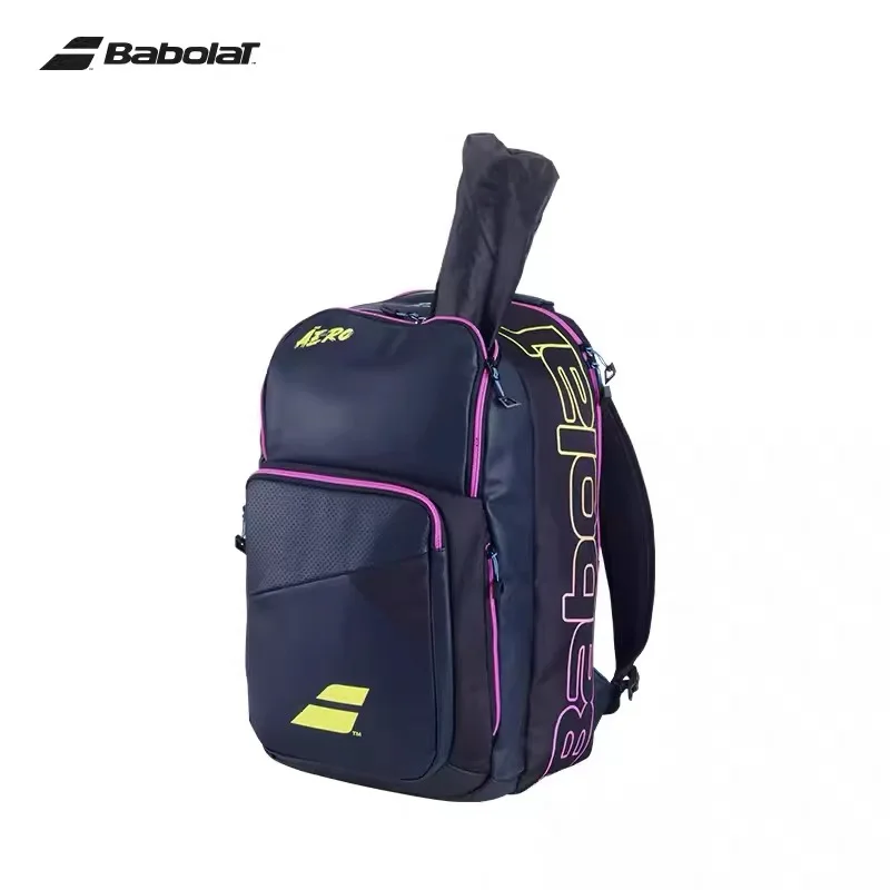 2024 Babolat Pure Aero Rafa Tennisrucksack, große Kapazität, Sporttasche, bietet Platz für bis zu 2 Tennisschläger für Damen und Herren