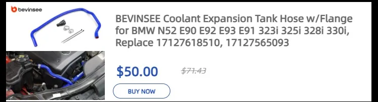 BEVINSEE Aluminum Air Intake Scoops for BMW E90 E92 E93 323i 325i 328i 330i 335i 335d 2007-2012, Car Accessories