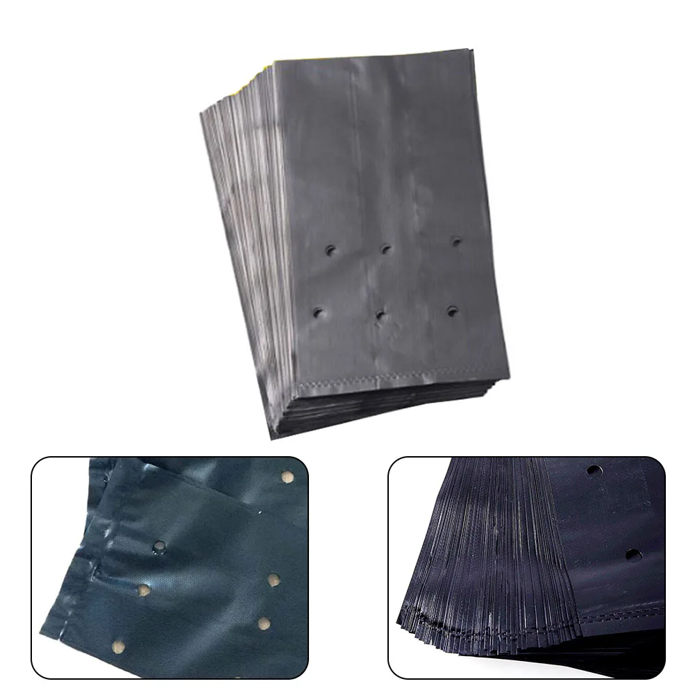 Bolsas de cultivo gruesas para vivero, alta tasa de supervivencia, fácil de colocar en posición vertical, perfectas para pimientos de campana y pepinos, 100 piezas