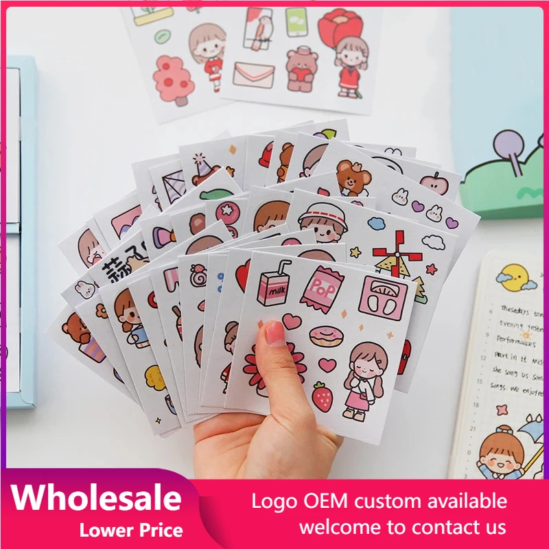 DIY Stickers Kawaii Telado PET Waterproof Scrapbooking Stationery Toy Cup Phone Decoration Sticker PVC Hand Account