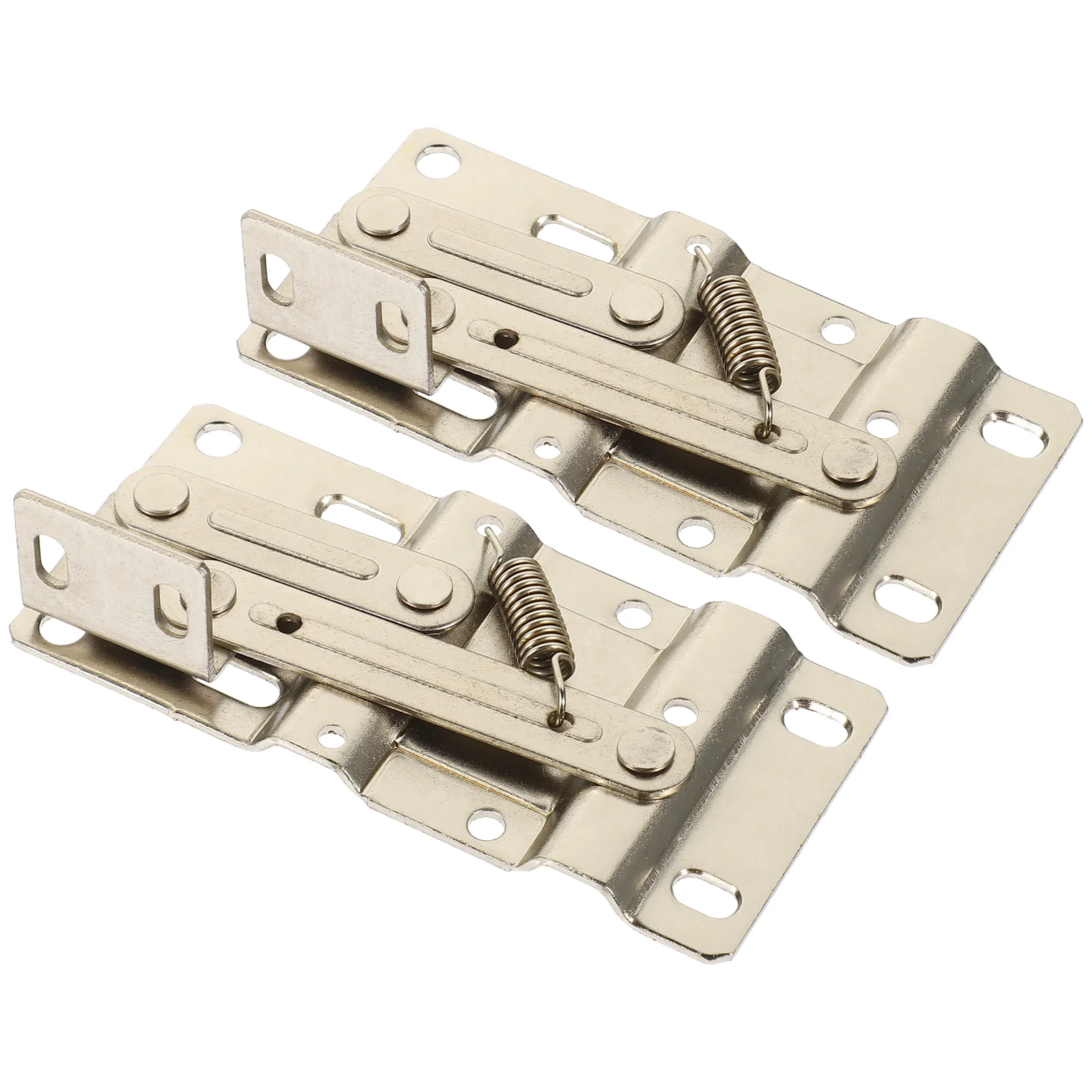 2 Pcs Cabinet Hinges Flip down for Sink Base Tip-out Trays 45 Degree Spring Kitchen Door Repair Silver Locking Doors