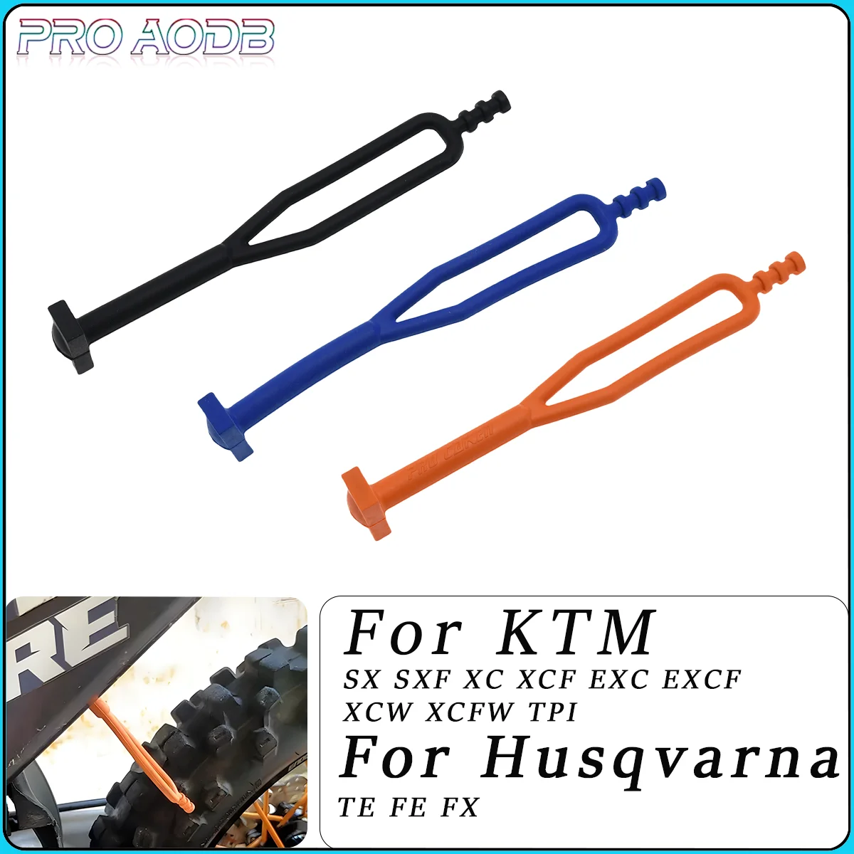 Motocross Rubber Kickstand Side Stand Strap For KTM XCF XC SX SXF EXC EXCF XCW TPI Husqvarna TE FE TX FX 125 250 350 450 500