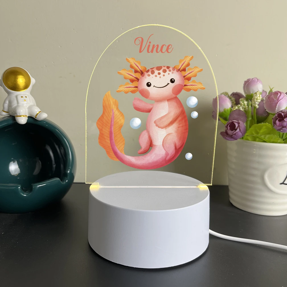 

Personalized Custom Giant Salamander Beauty Children'S Lamp For Bedroom Decor Birthday Gift Led Night Light