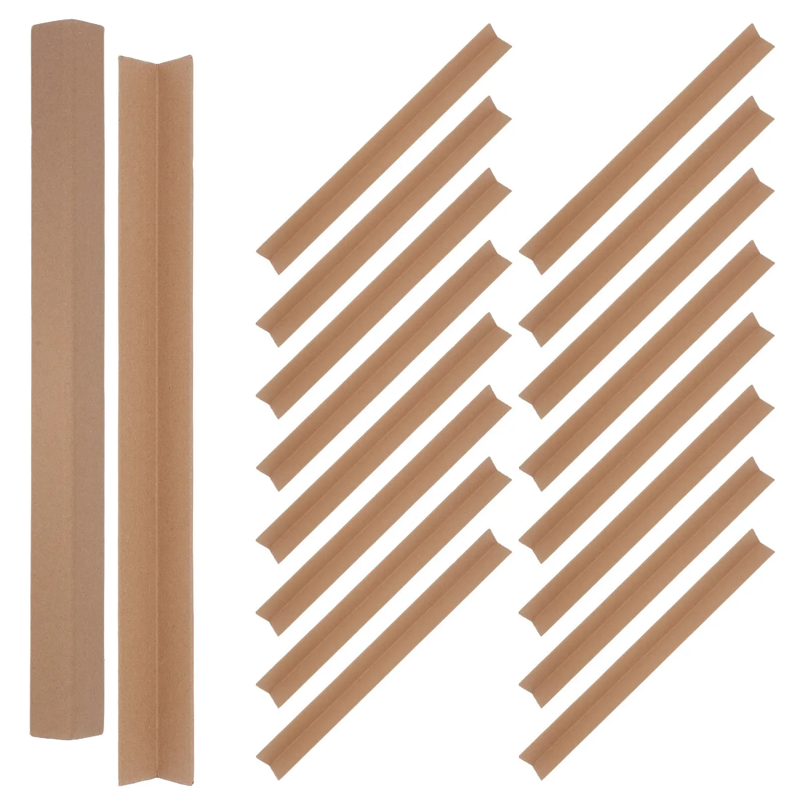 20Pcs Reinforced Packaging Protectors Cardboard Edge Guards L-Shaped Corner Protectors for Box Protection in Transit Storage