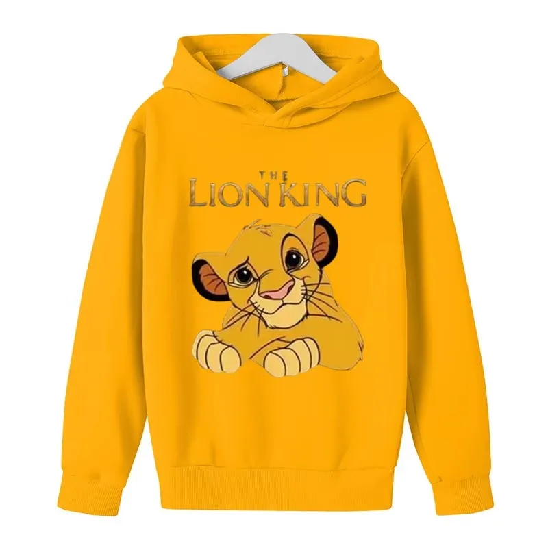 

Детская весенне-осенняя толстовка с капюшоном Disney King Lion для мальчиков и девочек в возрасте от 2 до 12 лет, повседневная модная спортивная толстовка с капюшоном на открытом воздухе