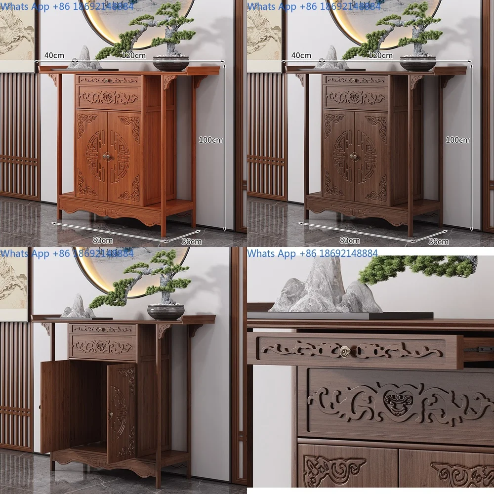 

Altar Cabinet for Home Buddha Shrine God of Wealth and Guan Gong Display Stand Modern Chinese Style