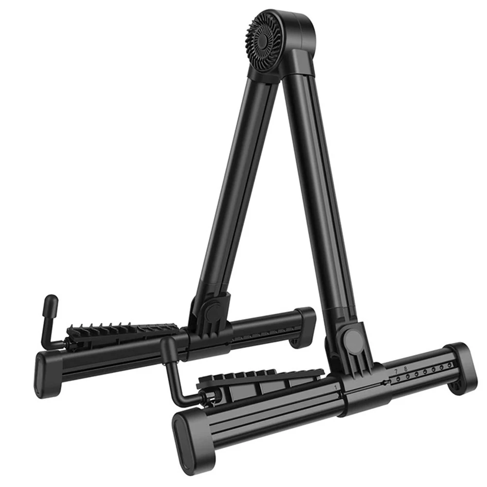 حامل جيتار قابل للطي بإطار حامل أرضي للجيتار حامل أدوات للجيتار الكهربائي الصوتي باس القيثارة البانجو #4