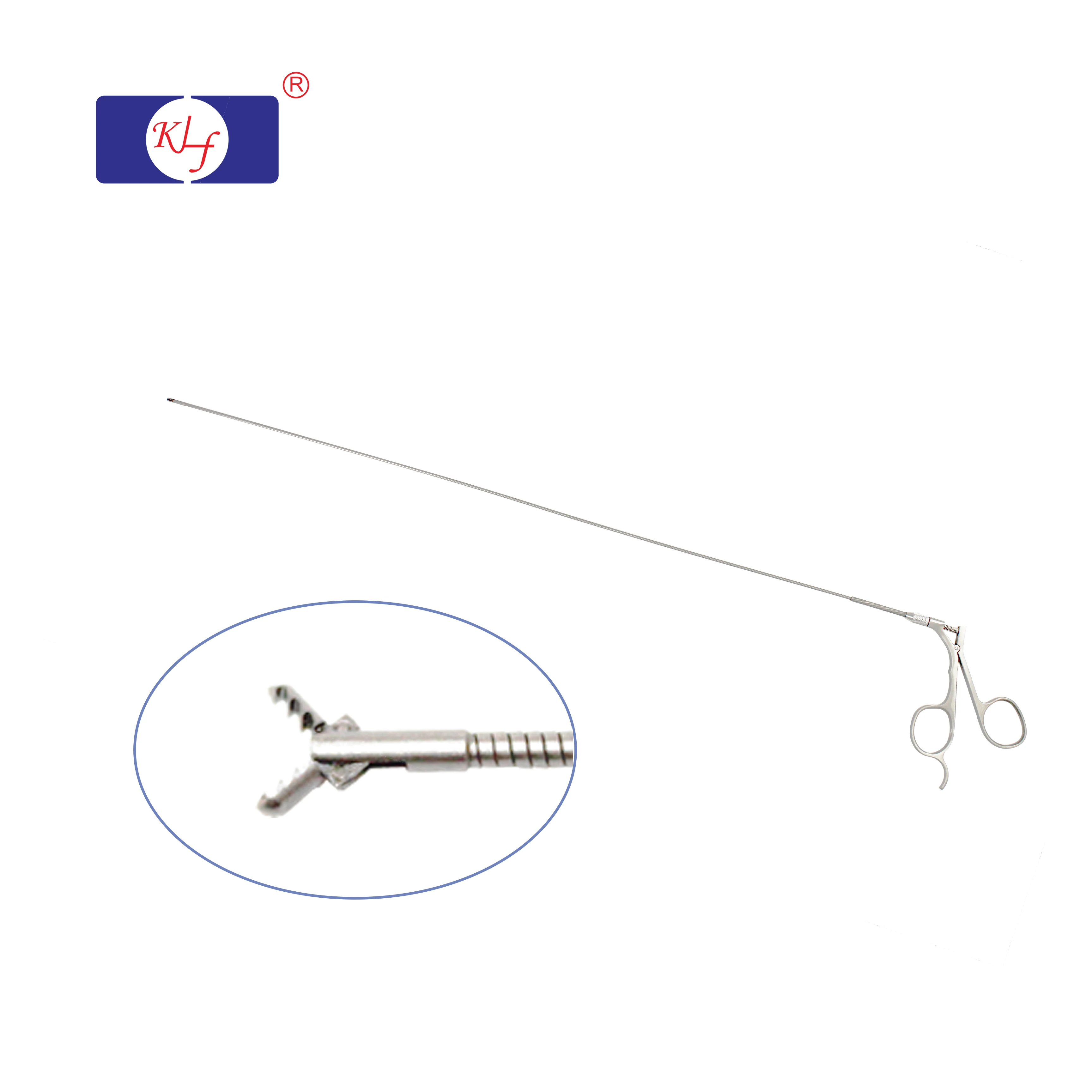 Reusable Laparoscopic Flexible Biopsy Forceps Manual Power Surgical Instrument