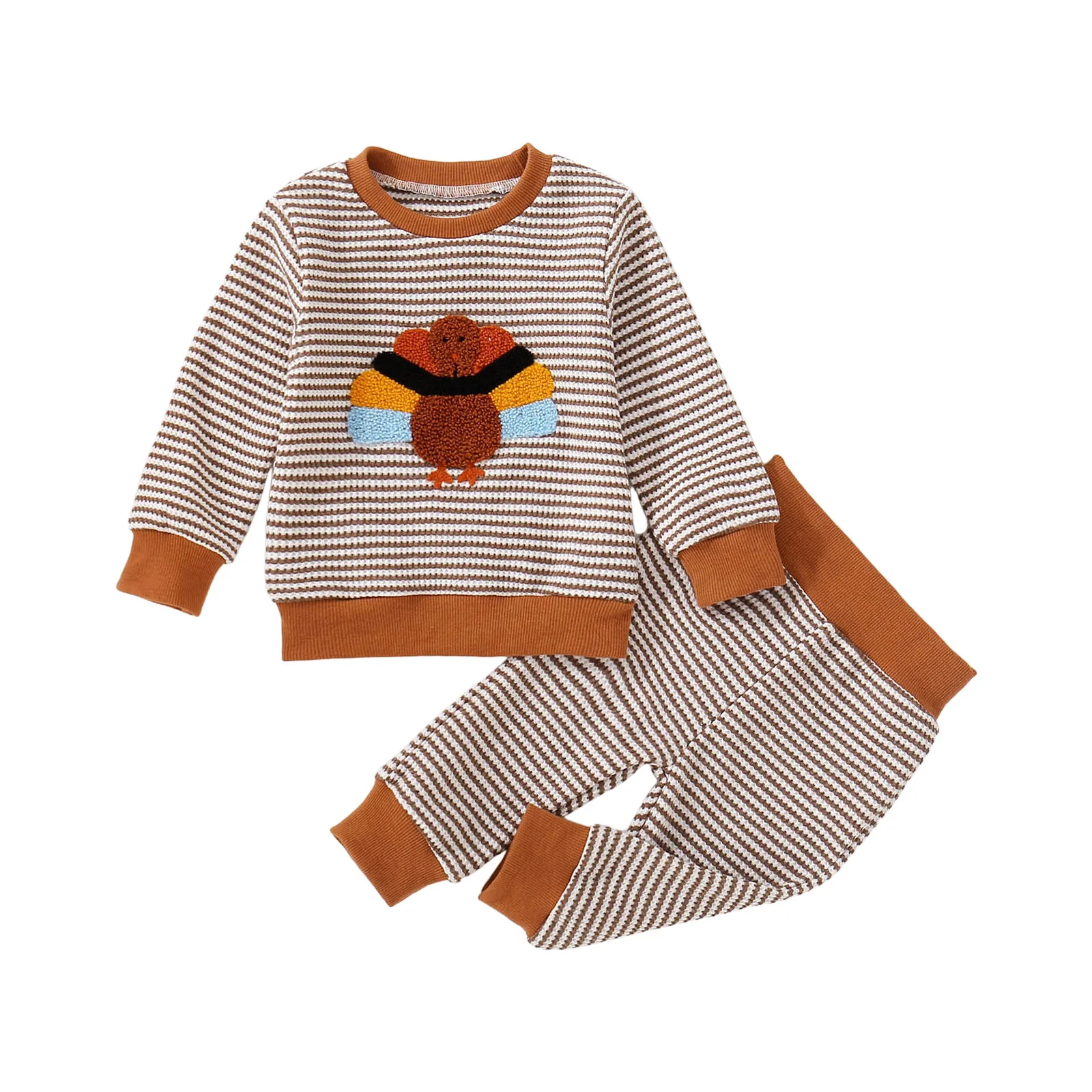 

Одежда для маленьких мальчиков, винтажная одежда на День Благодарения для маленьких мальчиков и девочек, вязаная зимняя одежда с длинными рукавами и вышивкой в Турции, 6 лет