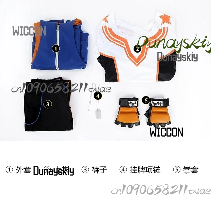 مجموعة أزياء الرسوم المتحركة Sttreet Figgghter Luke التأثيرية لشخصية اللعبة نفس أزياء تنكرية ملابس كاملة للهالوين