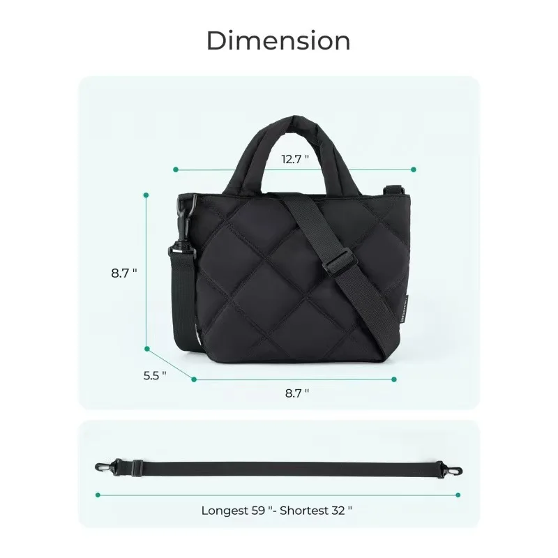 حقيبة ظهر شبكية قابلة للنفخ، حقيبة ظهر صغيرة لتنظيم حقيبة اليد للنساء