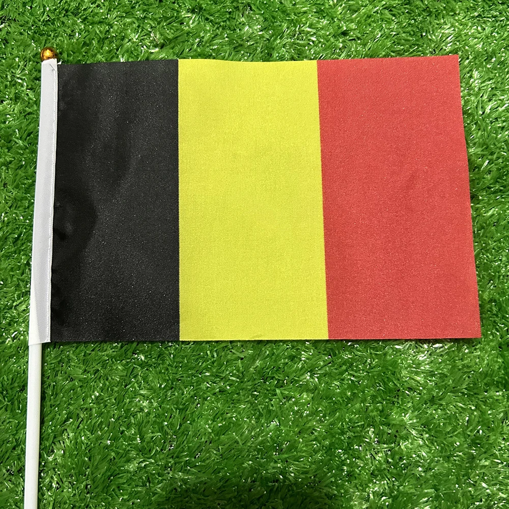 Bandera belga de mano 14x21 cm - para actividades deportivas - imagen 3