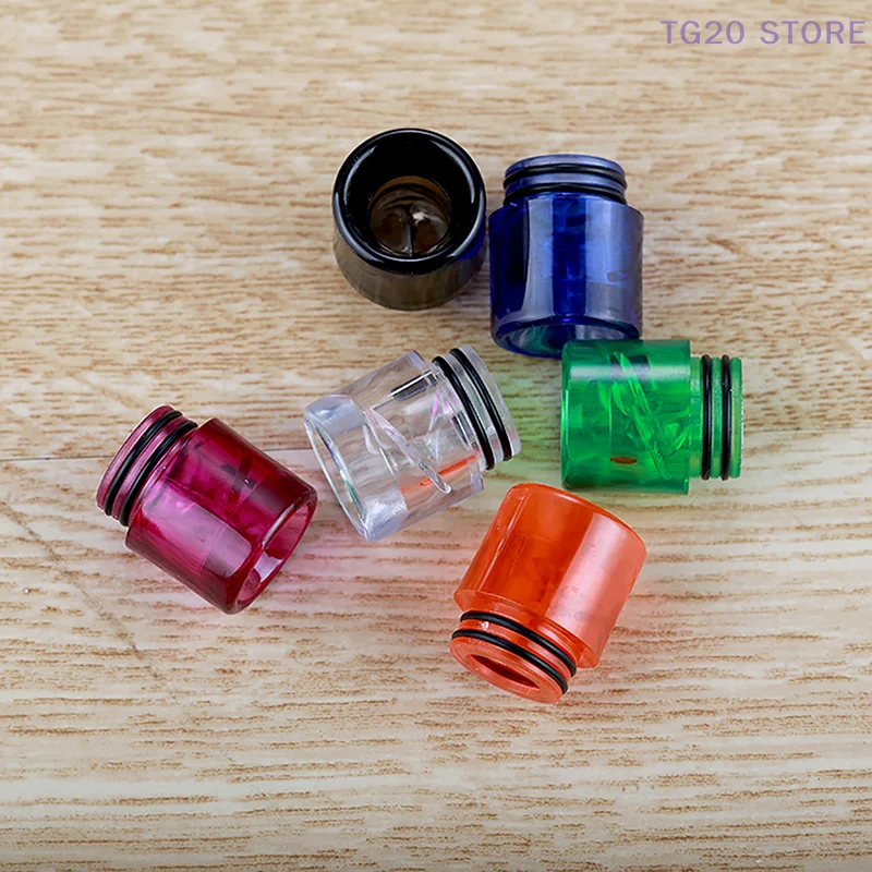1pcs Resin 810 Resin Hardware Drip Nozzle Anti Scald Straw Joint Acrylic Spiral Dripper Mouthpiece High Quality Drip Tip - view 3