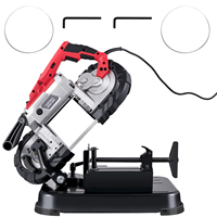 SucceBuy Portable BandSaw 5Inch Cutting Capacity Cordless Variable Speed 10Amp Motor Deep Cut Bandsaw for Metal Wood Pipes Rebar