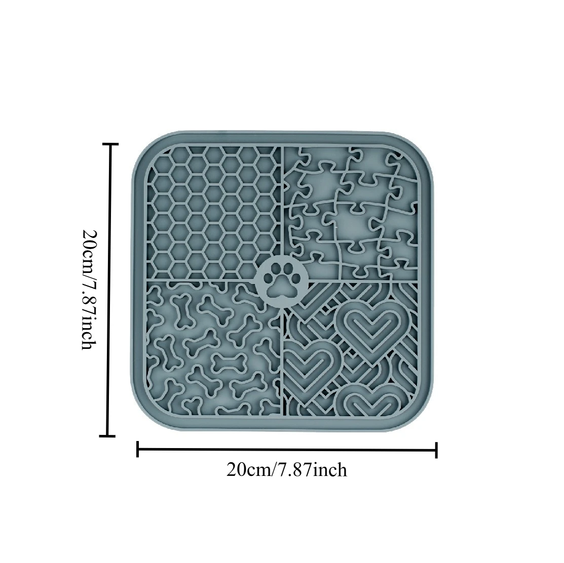 

Durable Chew Proof Silicone Pet Licking Mat Slow Feeder for Dogs and Cats Anxiety Relief Slow Eating
