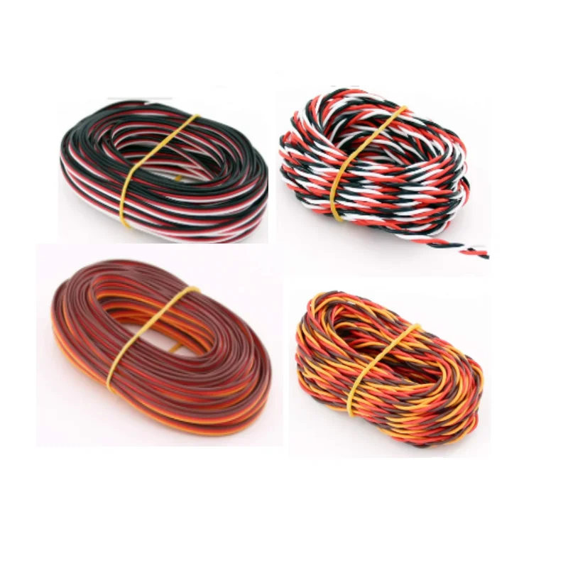 5 metri 16 piedi 20AWG JR Futaba Servo prolunga cavo 100 cavo/0.08TS OD1.7 cavo cablaggio esteso per accessori RC fai da te