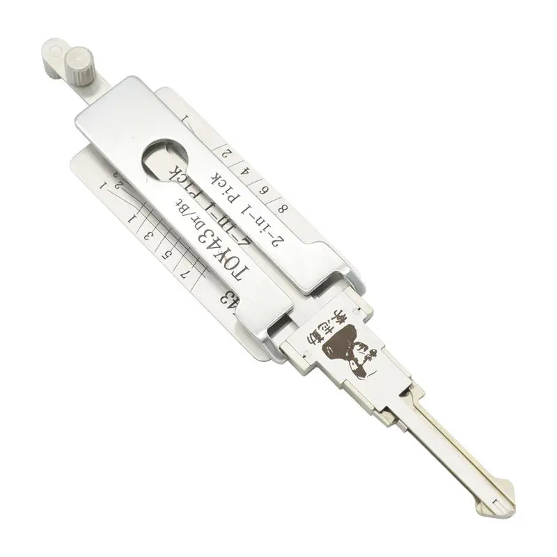 Hot Sale Original Locksmith Tools Toy43 T-oyota 2 in 1 Car Pick and Decoder Auto Lock Picks