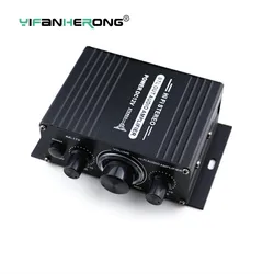 AK170 12V Mini 400W HIFI Digital Stereo Audio Amplifier FM Amplificador In AMP Car Home Radio Theater Microphone