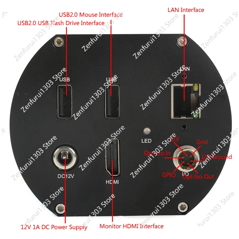 Microscopio Digital con Zoom 1-14X 1080P, Grabador de Video con Autoenfoque, Zoom 1-28X 4K AF, Cámara con HDMI y LAN, Lupa Electrónica para Soldadura de PCB