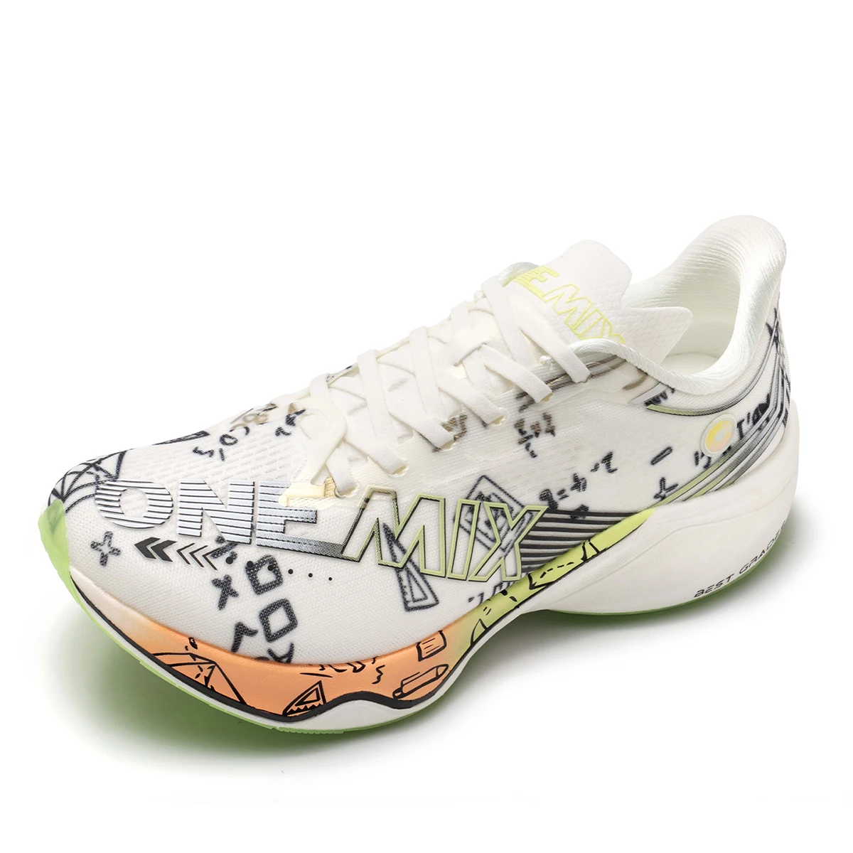 ONEMIX Nylon Carbon Plate Renn- und Trainingsschuhe für Herren mit vollständiger Stoßdämpfung, Sport-Carbon-Platte Laufschuhe – Detail 9