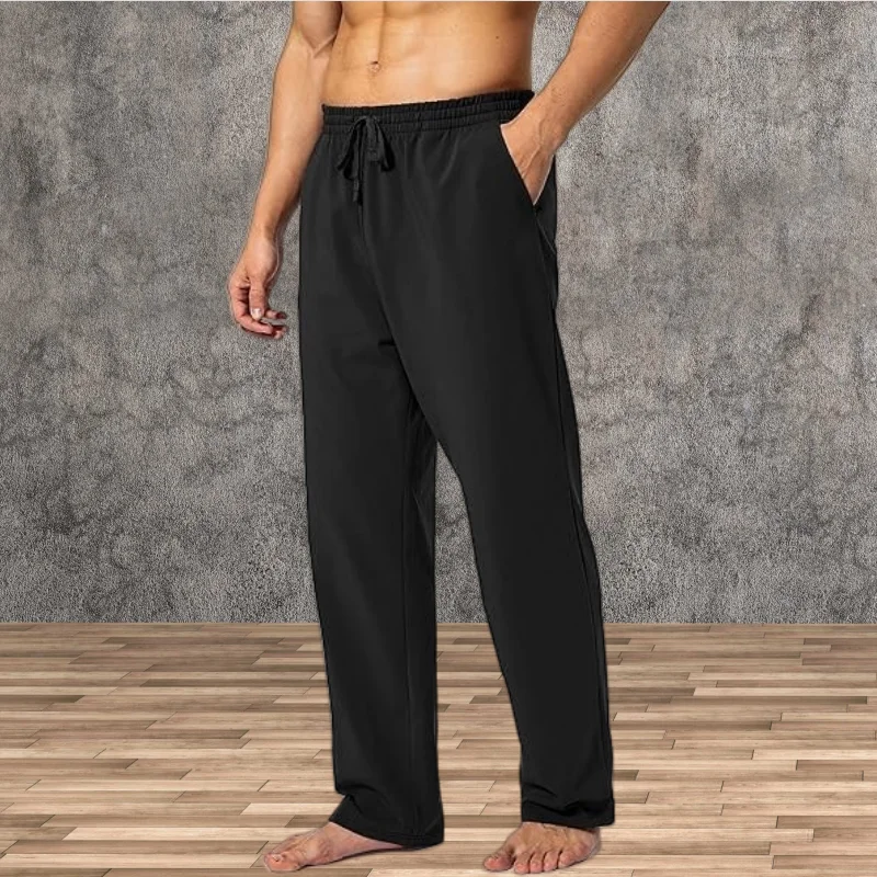 Pantaloni sportivi da uomo Pantaloni da corsa da palestra da basket da uomo Pantaloni casual larghi e traspiranti ad asciugatura rapida Pantaloni dritti da jogging da uomo