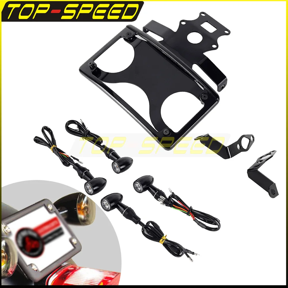 

License Plate Light Bracket Holder For Harley Sportster S 1250 RH1250S Motorcycle Tail Light DRL Number Plate Frame Mount Lamps