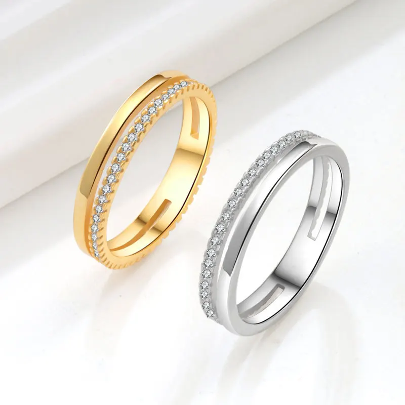 

Классическое великолепное сверкающее кольцо из серебра 925 пробы с цирконием для женщин, роскошное модное ювелирное изделие высокого качества для помолвки и свадьбы