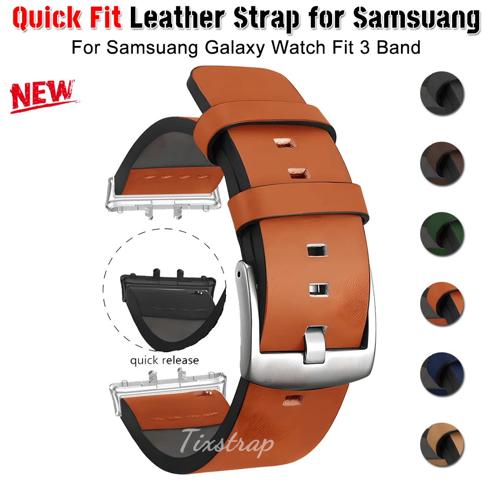 Leather Strap for Samsung Galaxy Watch Fit 3