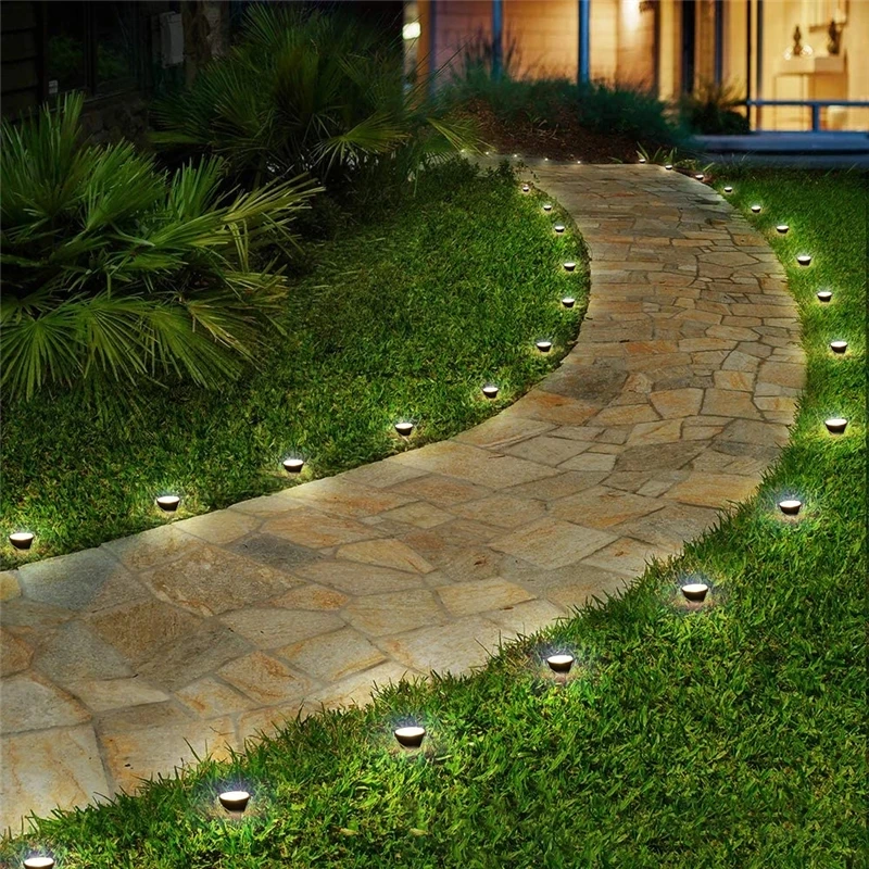 Outdoor Solar Lights Pathway Patio Lawn Ground Lamp IP65 Waterproof Landscape Spotlights Garden Decoration Outdoor Lights