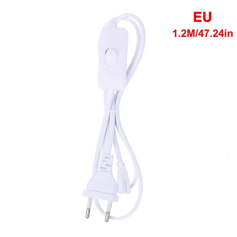 Accessorio di alimentazione per lampade a LED, tubo T5, spina USA/UE, cavo interruttore da 1,2 m, funziona con 110 V, 220 V, 230 V, fornito con cavo da 30 cm