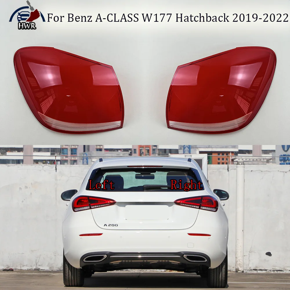 

For Benz A-CLASS W177 Hatchback 2019 2020 2021 2022 Car Outer Tail Lamp Cover Brake Lights Shell Taillight Lens Plexiglass