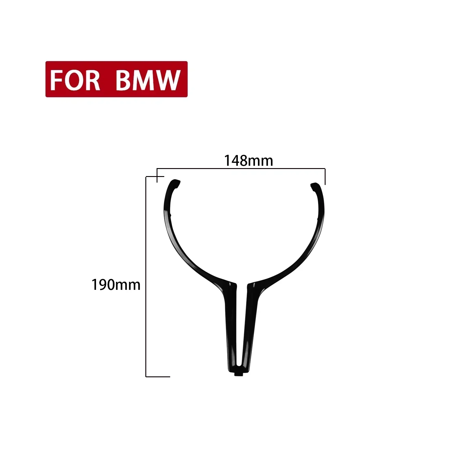 Auto-Lenkradrahmen-Abdeckung Ersatz-Kit aus ABS für BMW M2 F87 M3 F80 M4 F82 M5 F10 M6 F06 X5M F85 X6M F86 – Detail 7