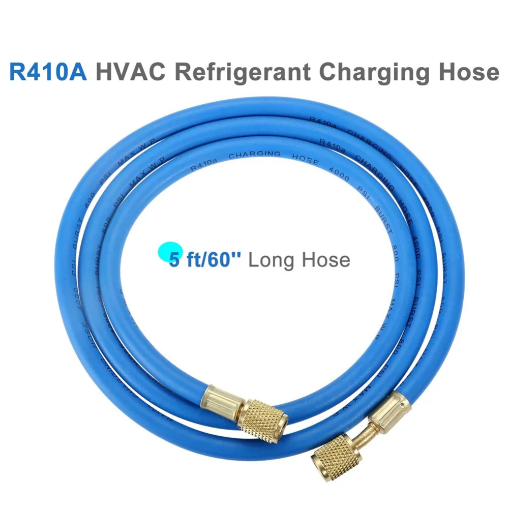 R410A R22 R134A R502 AC-koelvulslang R410A AC-laadslangen 60" R410A HVAC-laadslang met 1/4 '' SAE-slang