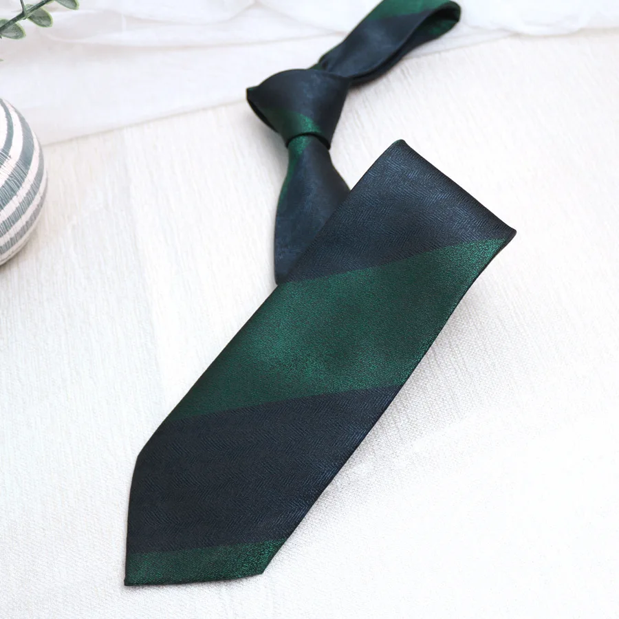 Krawat w ukośne paski w kolorze kawy, casualowy, na co dzień, dodatek do kołnierzyka, prosty, casualowy, w stylu college, krawat z charakterem, modny, uniwersalny.