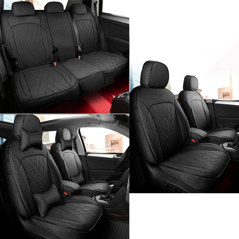 مخصص الكتان مقعد السيارة يغطي لمرسيدس ML W164 2005 ~ 2011 W214 2024 W203 2004 ~ 2007 كيا سونيت 2024 اكسسوارات السيارات الداخلية