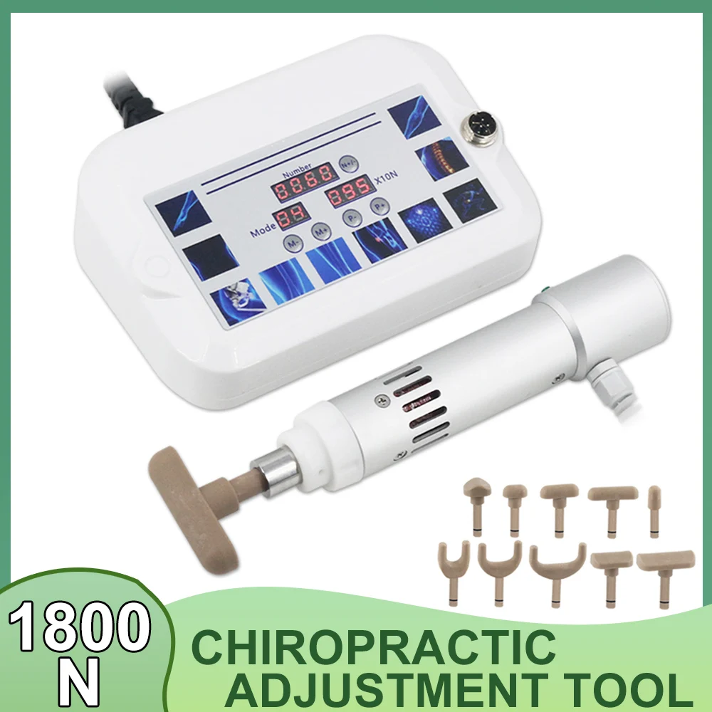 Professional 1800N Electric Chiropractic Adjustment Massager Spinal Massage Relaxation Health Care Chiropractic Correction Gun