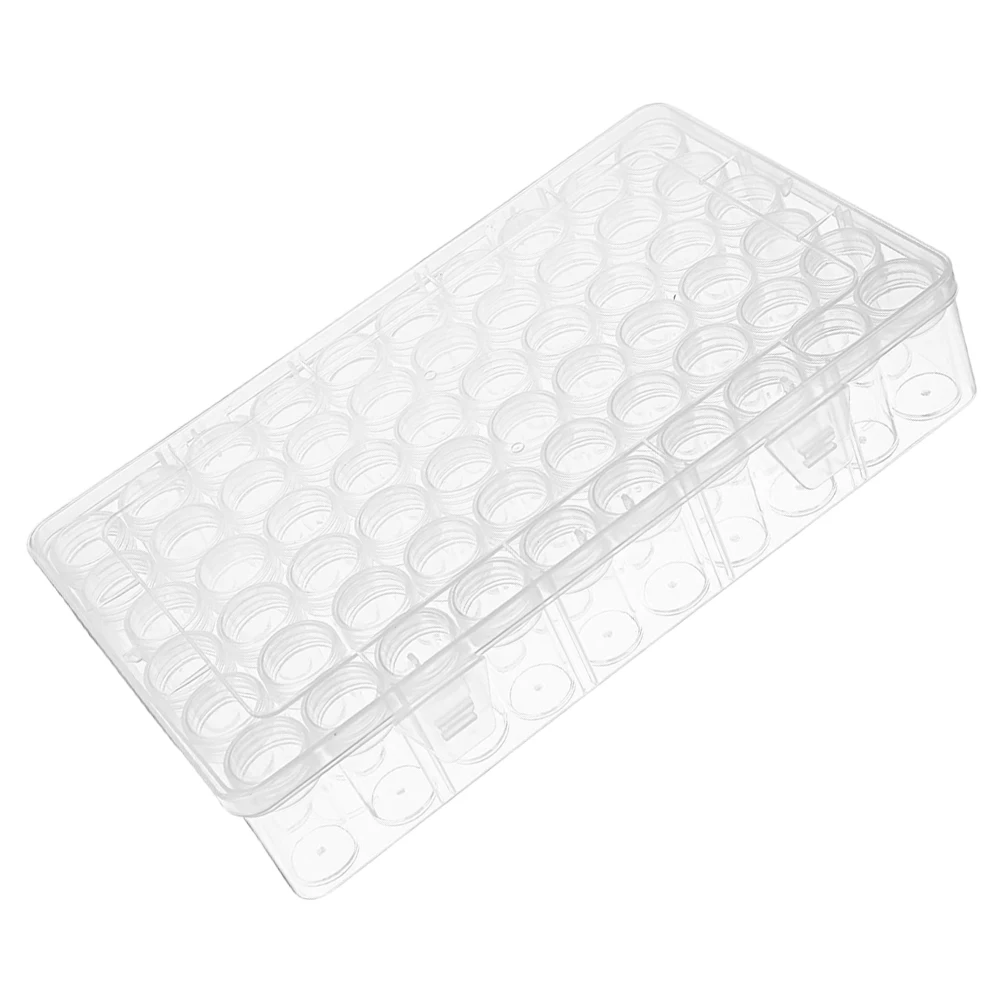 

1 set Bead Storage Box Organizer Clear Plastic Container Grid Small Parts Earrings Screws Components Nail Art Accessories Snack