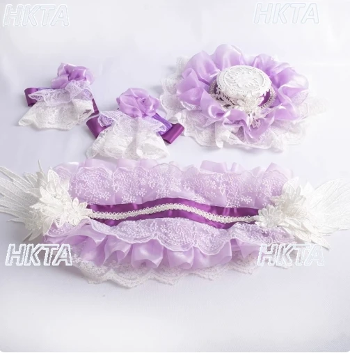 

Элегантные универсальные головные уборы в стиле Лолита 2026: повязки на голову, шляпки, крылья, милые кружевные вышитые сетчатые заколки для волос, аксессуары для одежды