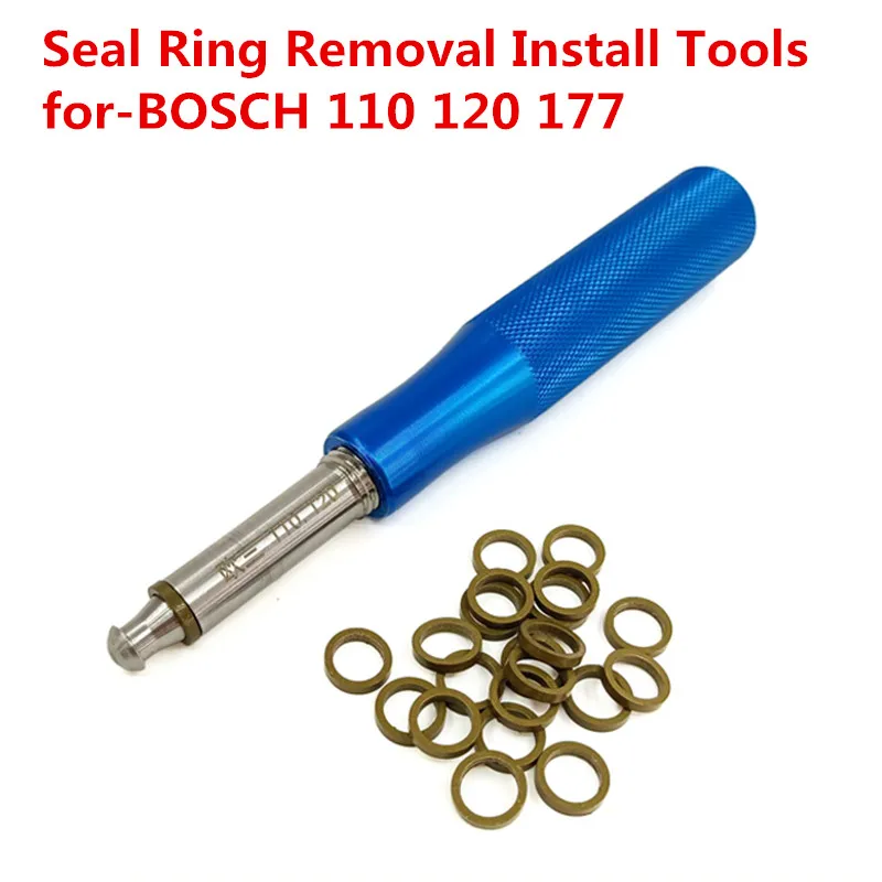 Diesel Common Rail Injector Valve Seal Ring Removal Install Tools for BO-SCH 110 120 177,Sealing ring removal tool