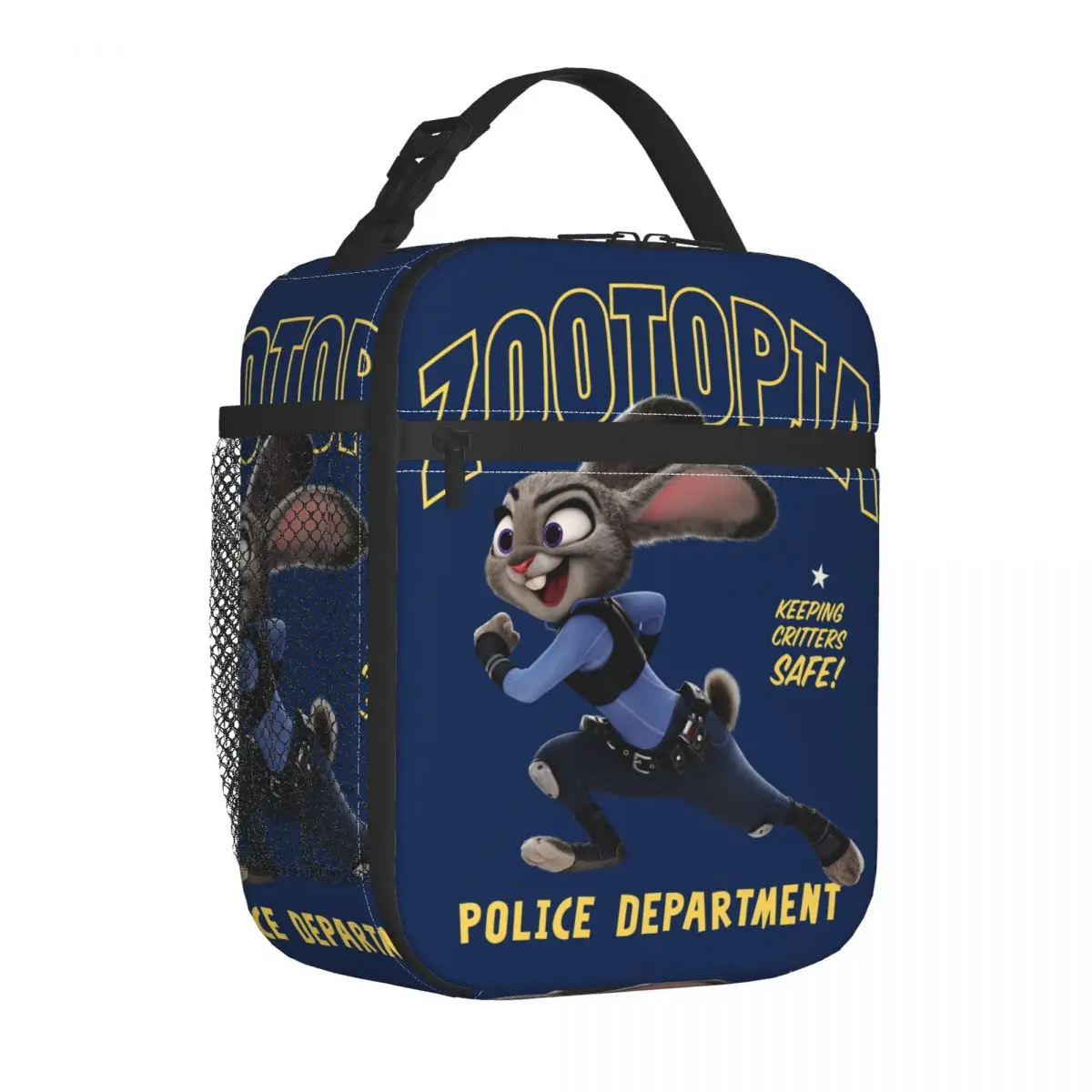 

Zootopia Judy Hopps Keeping Critters Безопасная изолированная сумка для обеда Портативный контейнер для обеда Термосумка Ланч-бокс Tote Work Мужчины Женщины