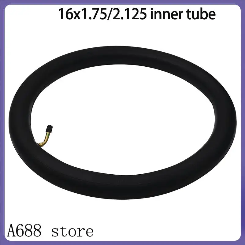 

Высококачественная велосипедная камера 16x1.75/2.125 с возможностью выбора наклонного или прямого ниппеля