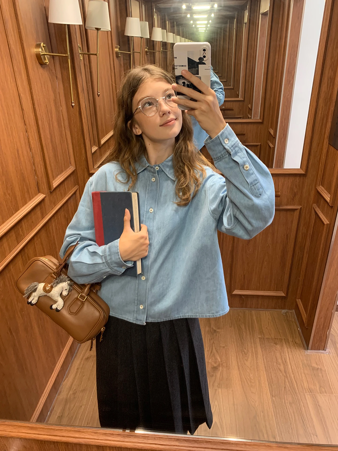 

Kernel Cosmos Turin Time Осень Зима Свободный крой Джинсовая основа Pure Color irt Женская повседневная мода Хлопок irt