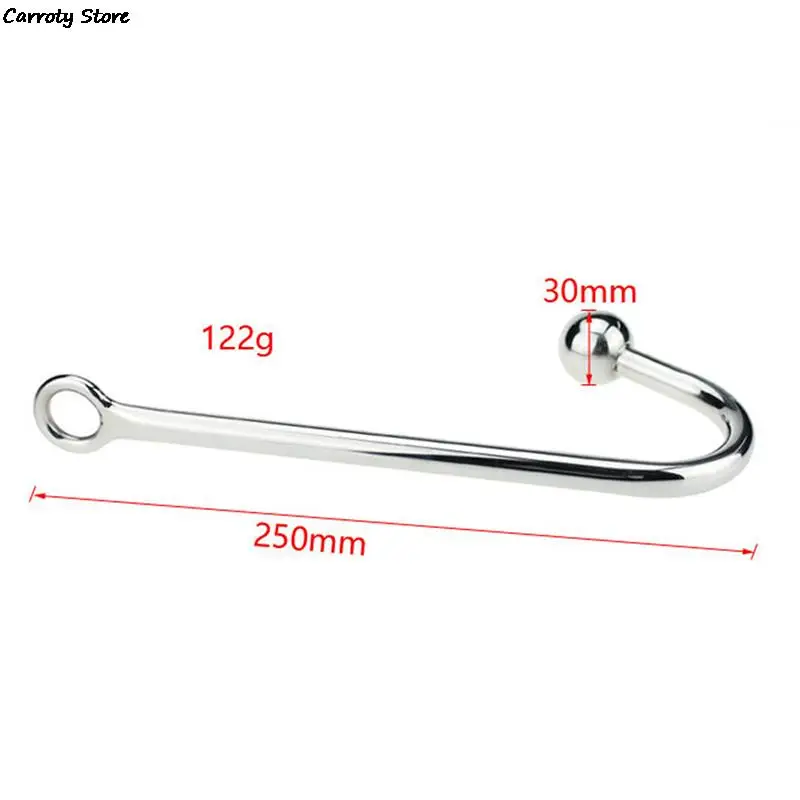 Anal Hook Metal Butt Plug with Ball Anal Plug Anal Dilator Gay Sex Toys Stainless Steel New for Men and Women Adult Games Piece