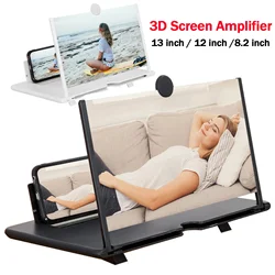 14 inch 3D Screen Amplifier Mobile Phone Screen Video Magnifier HD Expander Projector Smartphone Display Magnifying Bracket