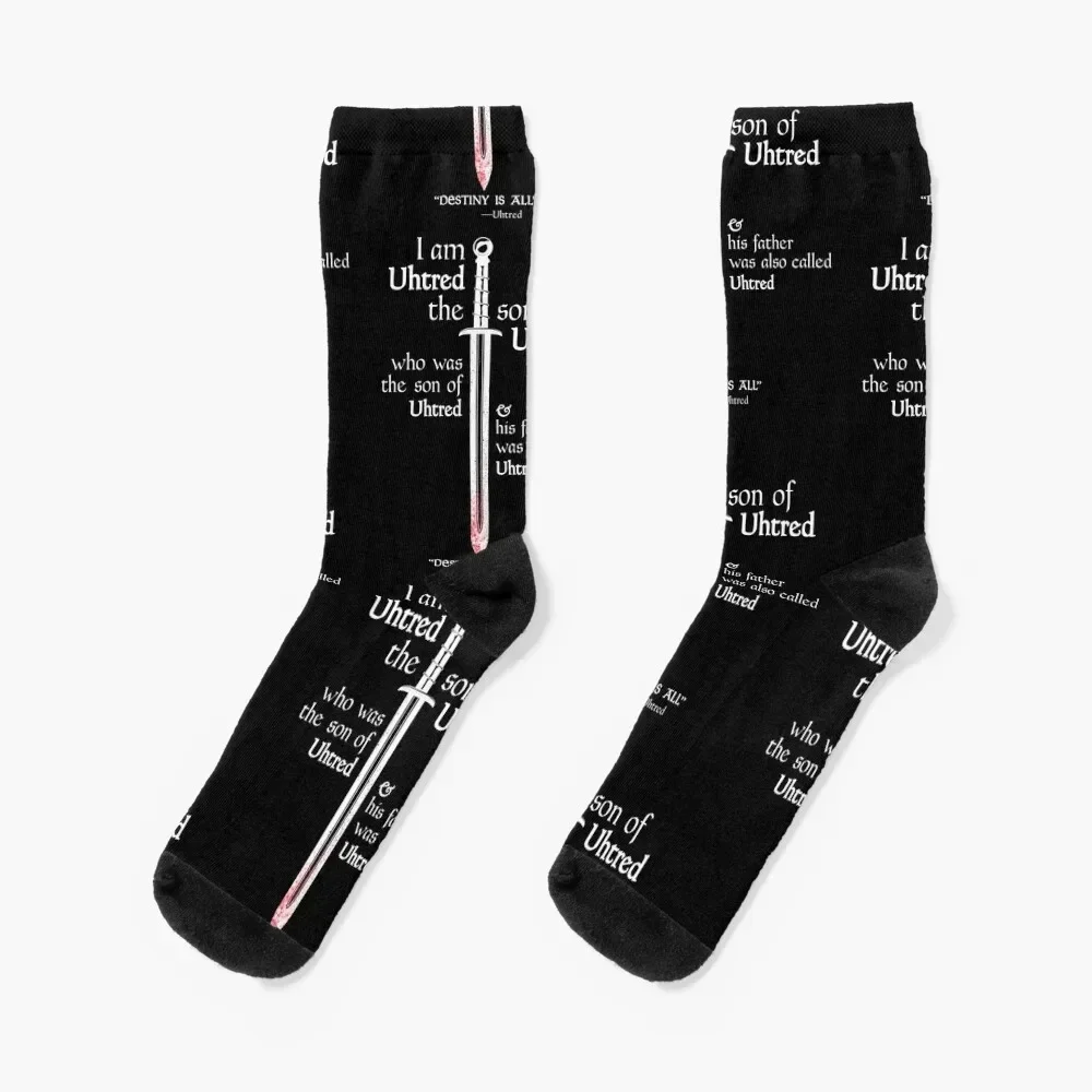 

The Last Kingdom - Uhtred - DESTINY IS ALL - Dark Soul Edition Socks Men's football Argentina FASHION Men Socks Women's