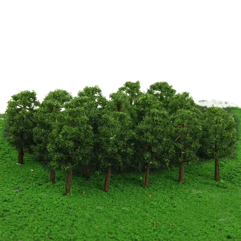 30/20/10pcs 8cm 5cm 3.5cm Mini Model Trees Micro Pine Trees Sandtable Decor Model Railway Train Layout DIY Accessories