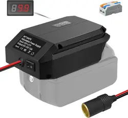 18V to 12V Step Down Converter for Makita 18V Battery Adapter Cigarette Lighter Adapter Power Wheel Adapter Car Refrigerator