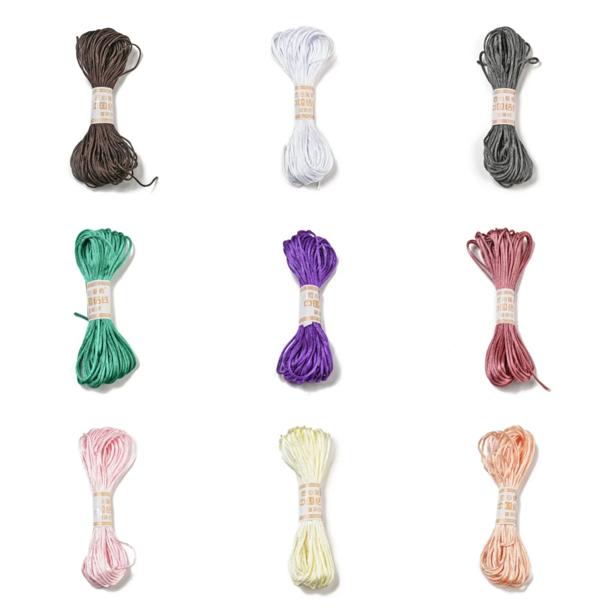 10Bundles 1.5/2mm Polyester Embroidery Floss Friendship Bracelet String Cross Stitch Thread for DIY Making Craft String Bracelet